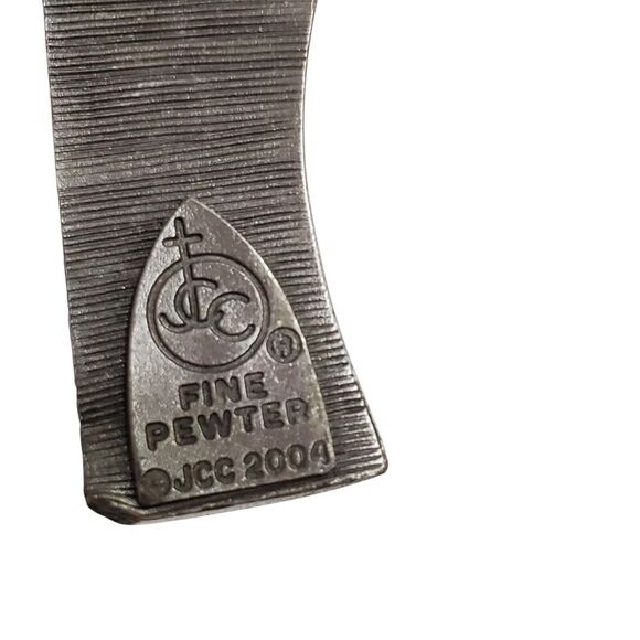 Pewter 5" Cross Pendant Charm Wall Decor JCC 2004 Religious Christian - Picture 4 of 6